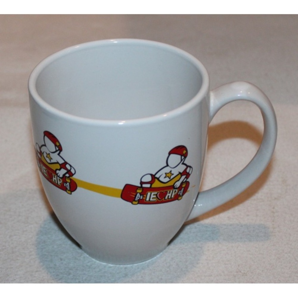 2 white skateboarding coffee mugs 16oz each lot - Picture 5 of 16